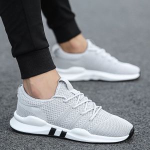Lightweight Sneakers Mens Shoes Sport Trainers White Breathable Soft Comfortable Sneakers
